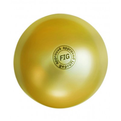 Мяч для художественной гимнастики АВ2801, 19 см, 400 г, золотой