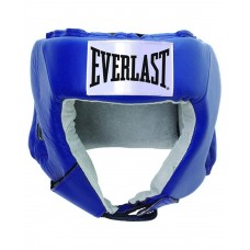 Шлем открытый USA Boxing 610206U, M, кожа, синий
